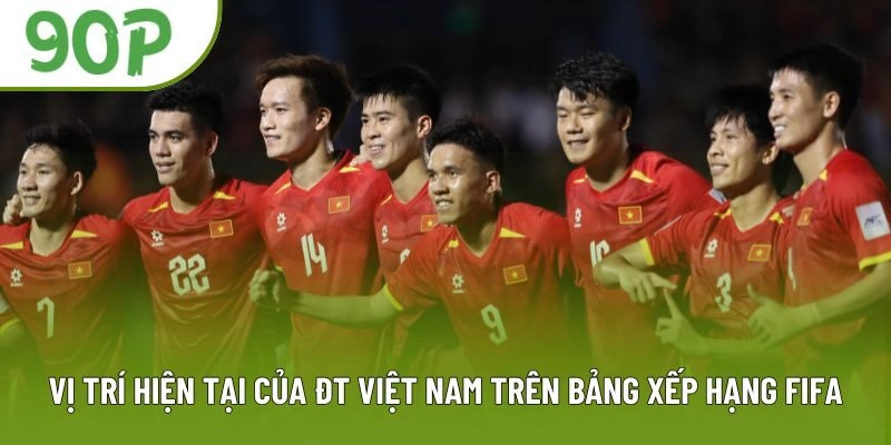 Vị trí hiện tại của ĐT Việt Nam trên bảng xếp hạng FIFA