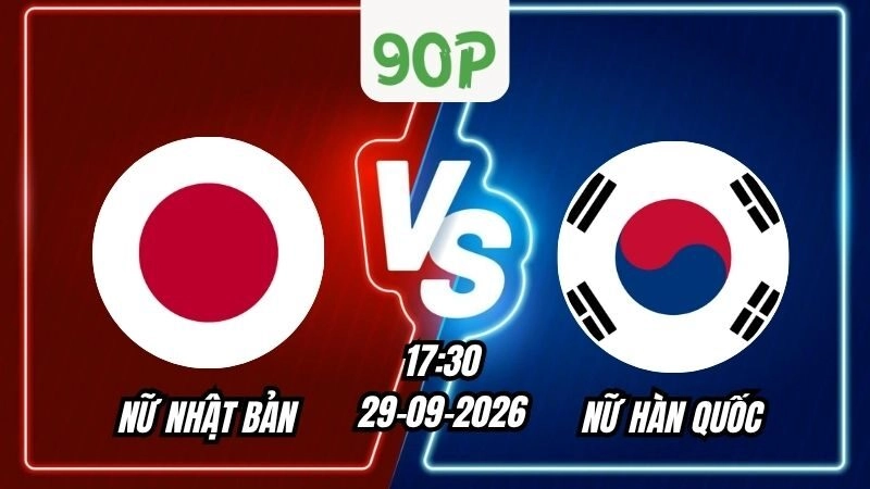 Soi Kèo Nữ Nhật Bản vs Nữ Hàn Quốc 17h30 – 29/09/2026